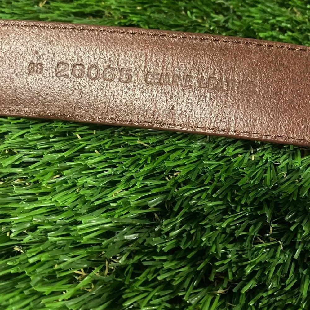 PGA Tour by‎ DANBURY ACCESSORIES Brown Leather Belt Men's Sz. 38